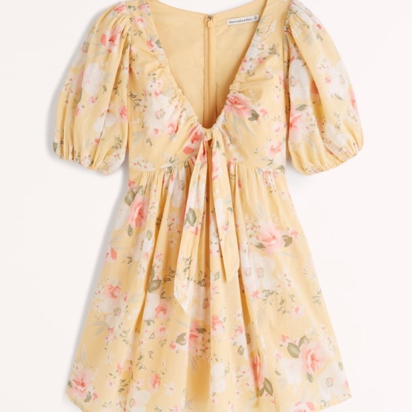 Abercrombie & Fitch Dresses & Skirts - Cinch-Front Cotton Texture Mini Dress